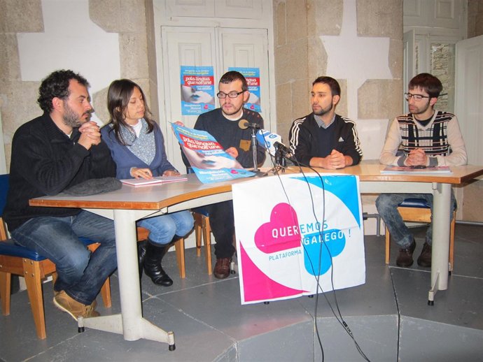 Queremos Galego presenta la manifestación del 27 de enero