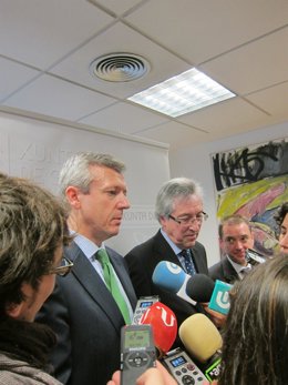 Alfonso Rueda, en declaraciones a los medios