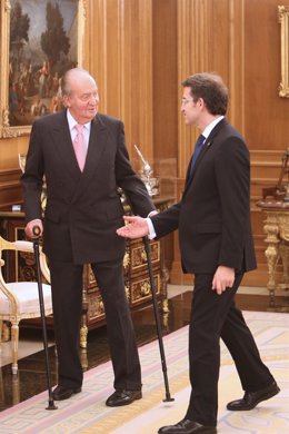 El Rey con Alberto Núñez Feijóo