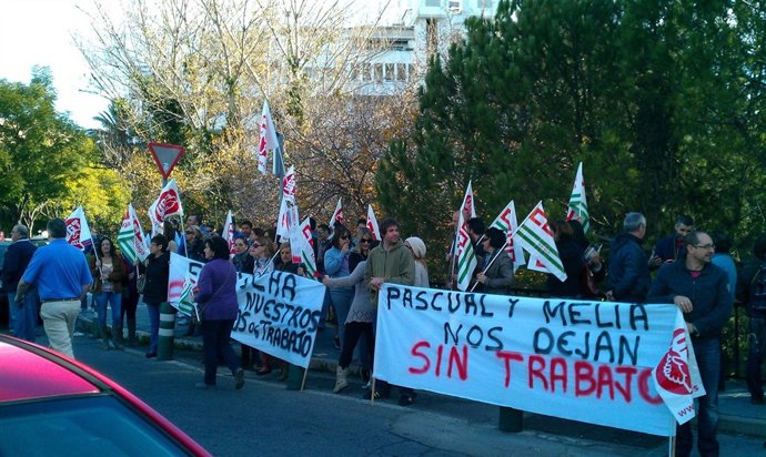 Protesta de los trabajadores del hotel Meliá La Quinta de Marbella