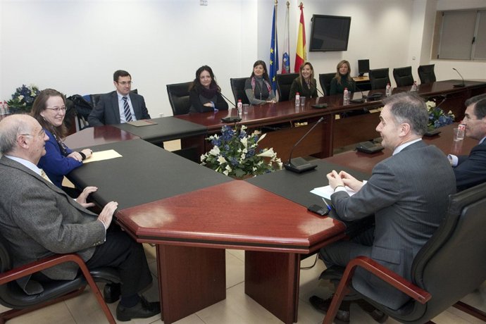 Díaz con los procuradores 