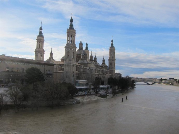 Crecida del Ebro en Zaragoza