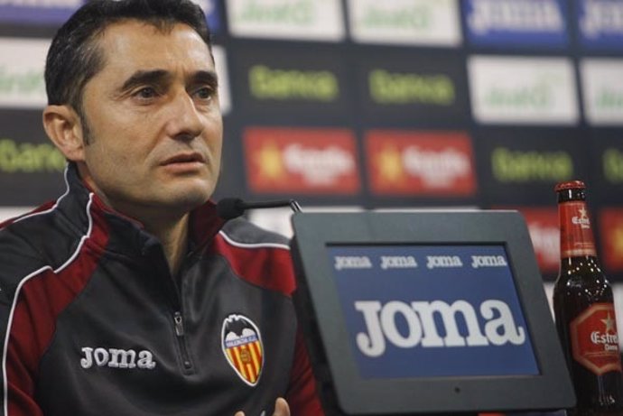 El entrenador del Valencia CF, Ernest Valverde
