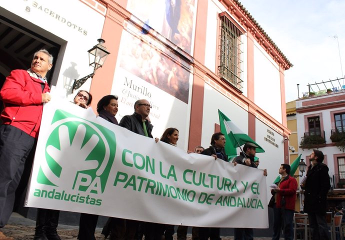 Protesta del PA en Sevilla