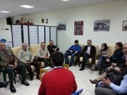 El PSOE con los mayores de Cartagena