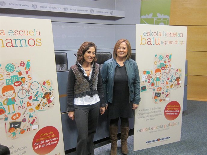 Cristina Uriarte y Arantza Aurrekoetxea