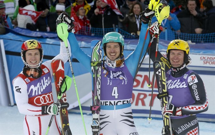 Felix Neureuther gana el Slalom de Wengen 2013
