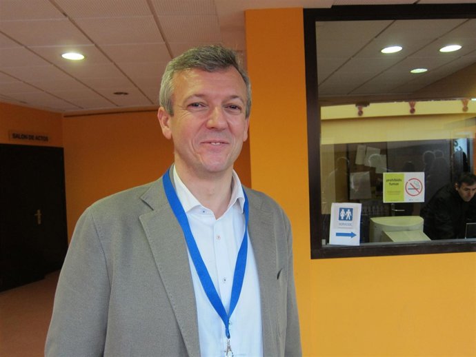 Alfonso Rueda en el Congreso del PP gallego en Lugo