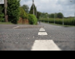 Marcas Viales En Una Carretera