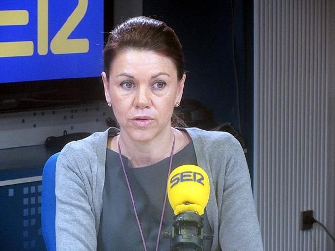 La secretaria general del PP, María Dolores de Cospedal