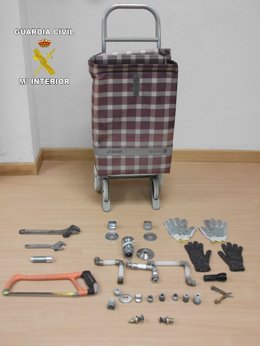 Imagen del material intervenido