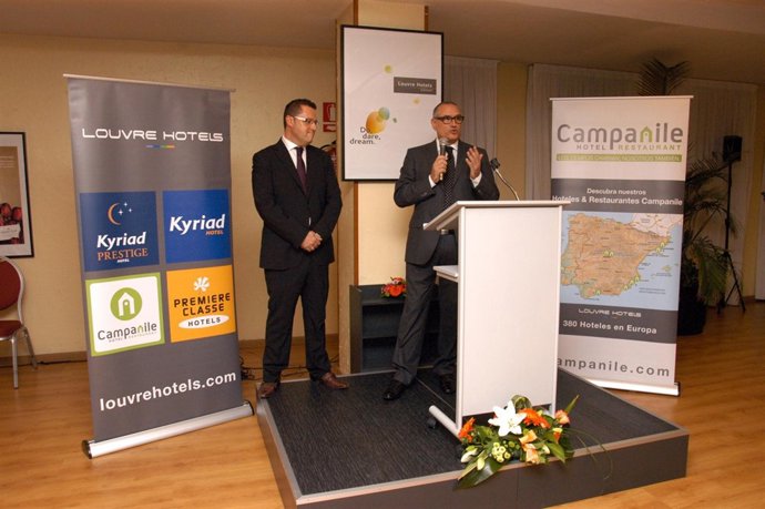 Jordi Lupión y Jordi Pujol de la cadena hotelera Campanile