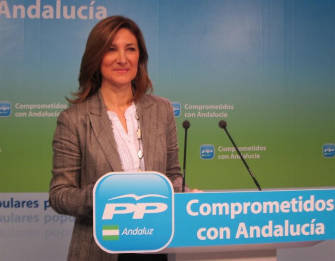 La vicesecretaria de Territorio y Medio Ambiente del PP-A, Alicia Martínez, hoy
