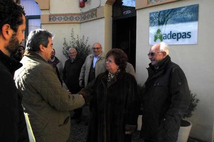 Cascos, durante su visita a Noreña.