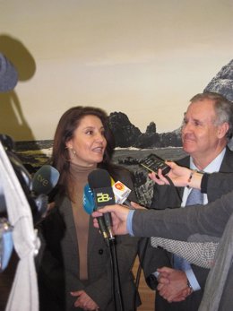 Crespo, en declaraciones a los medios en Almería
