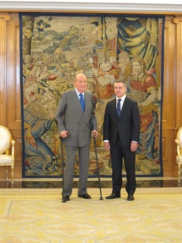 El Rey Juan Carlos y el presidente vasco, Iñigo Urkullu