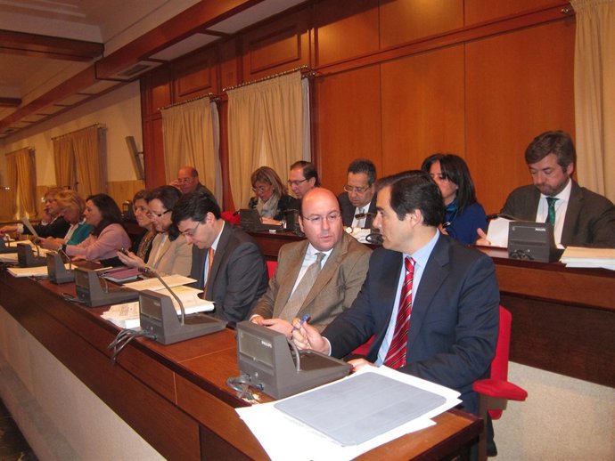 Bancada del PP en el Pleno del Ayuntamiento de Córdoba