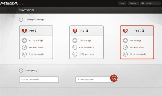 Servicio de almacenamiento online de Kim Dotcom Mega