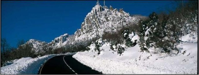 Carretera nevada.