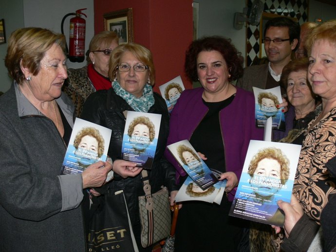 Tersa Jiménez, en un acto de la campaña dirigida a mayores