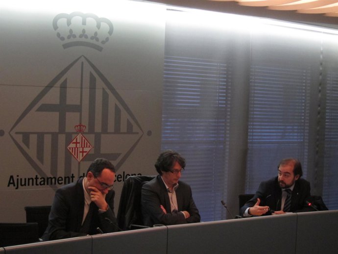 J.Ciurana, J.Portabella y G.Ardanuy, en la Comisión de Cultura