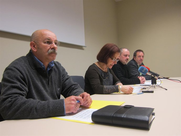 Por la izquierda, Fernández, Cano, Zapico y Rodríguez.