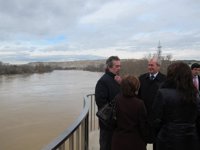 La ciudad tiene protecciones ante las riadas de retorno del Ebro de los 100 y los 500 años