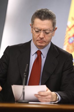 Alberto Ruiz Gallardón, ministro de Justicia
