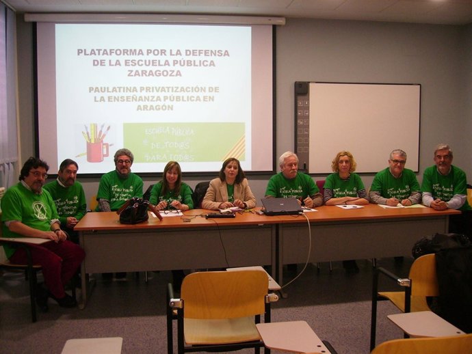La Plataforma por la Defensa de la Escuela Pública de Zaragoza