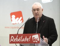 Cayo Lara censura los tuits "machistas" y de "mal gusto" del edil malagueño sobre Cospedal