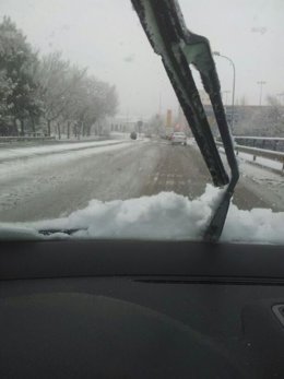 NIEVE EN CARRETERA, TRÁFICO, TEMPORAL