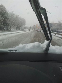 NIEVE EN CARRETERA, TRÁFICO, TEMPORAL