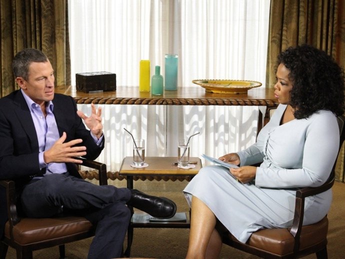 Lance Armstrong y Oprah Winfrey