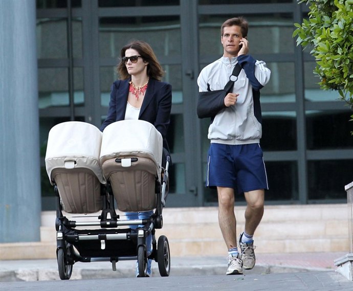 20120611. Madrid - (Madrid). ESP. El Torero Julian Lopez "El Juli" Y Su Mujer Ro