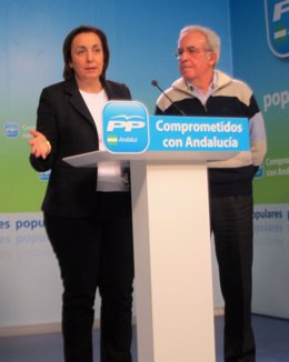 La vicesecretaria de Organización del PP-A; Ana Mª Corredera, hoy en Sevilla