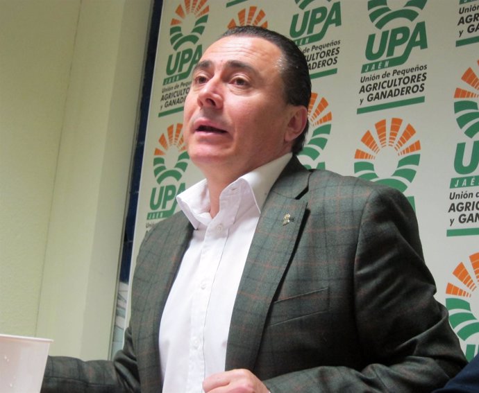 El secretario de UPA-A, Agustín Rodríguez, presenta el plan de apoyo al olivar.