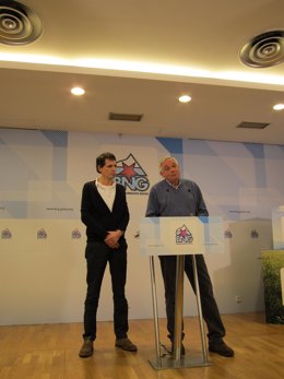 Vázquez (BNG) y Niko Moreno (representante de la izquierda abertzale) 