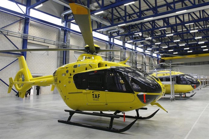 Helicóptero en Eurocopter (Albacete)