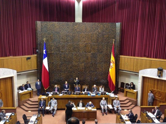 Momento de la intervención de García-Escudero en Chile