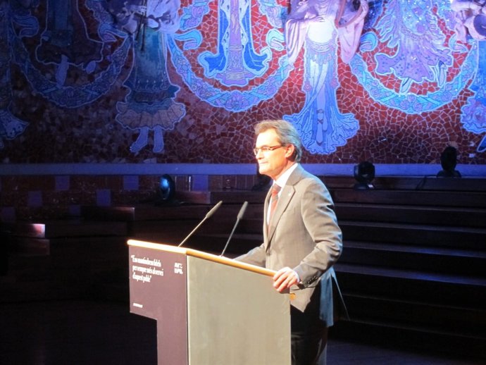 El presidente de la Generalitat, Artur Mas, en el 'Any Espriu'