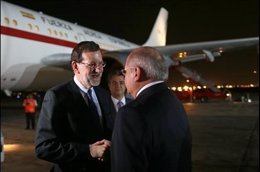 Rajoy, a su llegada a Lima