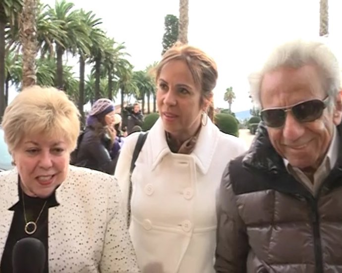 Los padres y la hermana de Shakira visitan a Milan