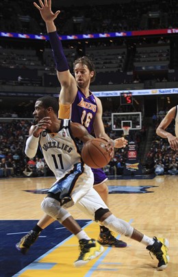 Memphis Grizzlies Conley Los Angeles Lakers Pau Gasol