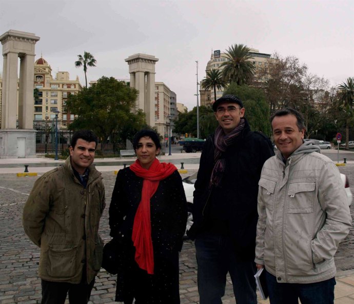 IU Parlamento, José Antonio Castro (izqda), Zorrilla y Morillas