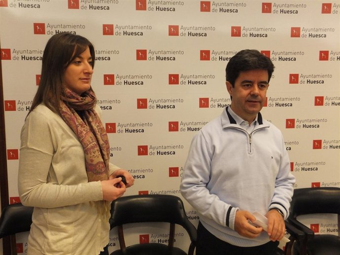 Los concejales María Rodrigo y Luis Felioe