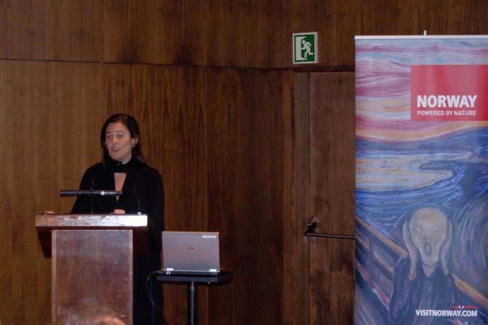 Directora de la Oficina de Turismo de Noruega, Eugenia Fierros