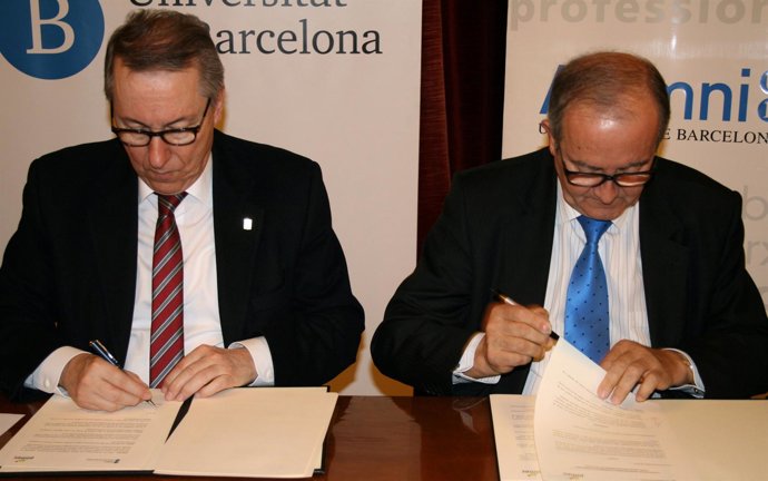Dídac Ramírez (UB) y Josep González (Pimec)