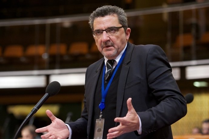 El alcalde de Alcalá de Guadaíra, Antonio Gutiérrez, en el Consejo Europeo.