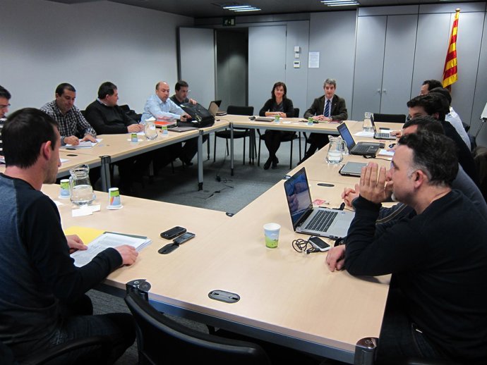 Ramon Bonastre con trabajadores de Nisan 
