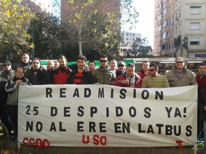 Protestas trabajadores Latbus